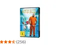 DVD-Cover "Lucy und der traurige Mann": Ein kleines Mädchen schenkt einem Mann in orangefarbener Kleidung ein Geschenk.