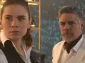 Die besetzung von Mission: Impossible – Dead Reckoning Teil Eins: Hayley Atwell und Esai Morales in ernsten Momenten.