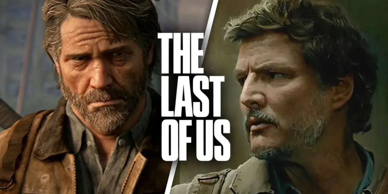 Die besetzung von The Last of Us: Joel Miller, gespielt von Pedro Pascal, mit seinem charakteristischen Bart und der Lederjacke.