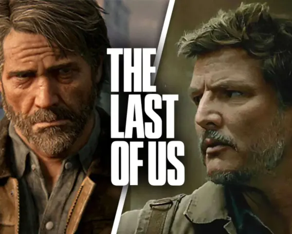 Die besetzung von The Last of Us: Joel Miller, gespielt von Pedro Pascal, mit seinem charakteristischen Bart und der Lederjacke.